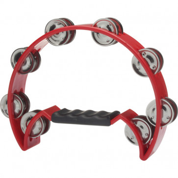 TAMBOURIN STAGG DEMI LUNE 16 CYMB - ROUGE