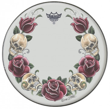 REMO SUEDE 14" TATTOO SKYN - ROCK & ROSE