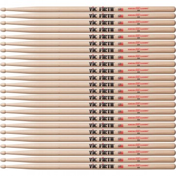 PACK 12 PAIRES - VIC FIRTH 5A AMERICAN CLASSIC