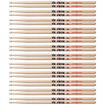 PACK 12 PAIRES - VIC FIRTH 7A AMERICAN CLASSIC