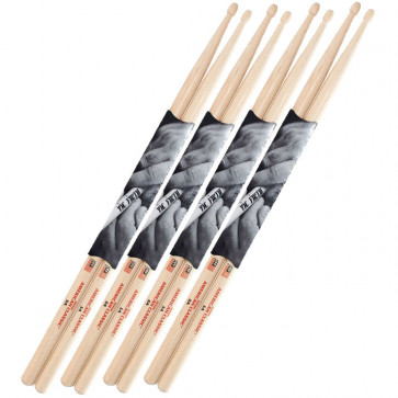 PACK VIC FIRTH 5A AMERICAN CLASSIC HICKORY (4 PAIRES)