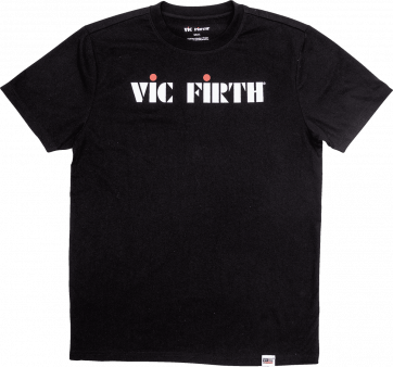 VIC FIRTH T-SHIRT BLACK LOGO TEE - TAILLE S