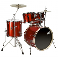 DS DRUMS Batterie DSX Series 20"/5pcs - Candy Red Sparkle