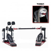 DW 5002TDL3 DOUBLE PEDALE GROSSE CAISSE TURBO GAUCHER