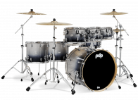 DW PDP Concept Maple 22"/7pcs Silver to Black Sparkle Fade