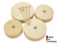 ROHEMA 61598 SET 4 TOMS BOIS NATUREL