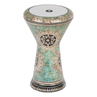 MEINL AEED4 Darbouka 9" Artisan Edition Series - White Pearl, Mosaik Queen 