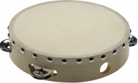 STAGG STA1108 TAMBOURIN BOIS 08" PEAU CYMBALETTES