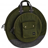 MEINL MWC22GR HOUSSE CYMBALE 22 WAXED CANVAS COLLECTION FOREST GREEN