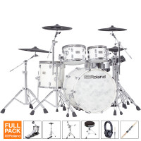 ROLAND VAD-706-PW V-DRUMS ACOUSTIC DESIGN PIANO WHITE FULL PACK ROLAND