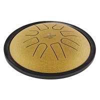 MEINL SONIC ENERGY SSTD3G Tongue Drum Small Steel 7" - C Minor, 8 Notes, Gold