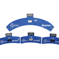 DRUMEO TONE CONTROL KIT Pack Atténuateur d'Harmoniques Snareweight - Blue, 4pcs