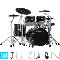 ROLAND VAD516 Batterie Électronique V-Drums Acoustic Design - Midnight Sparkle, Full Pack