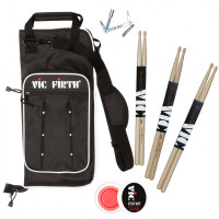 PACK VIC FIRTH 3x 5A + HOUSSE + MULTI TOOL + WAX