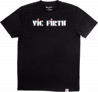 VIC FIRTH T-SHIRT BLACK LOGO TEE - TAILLE L
