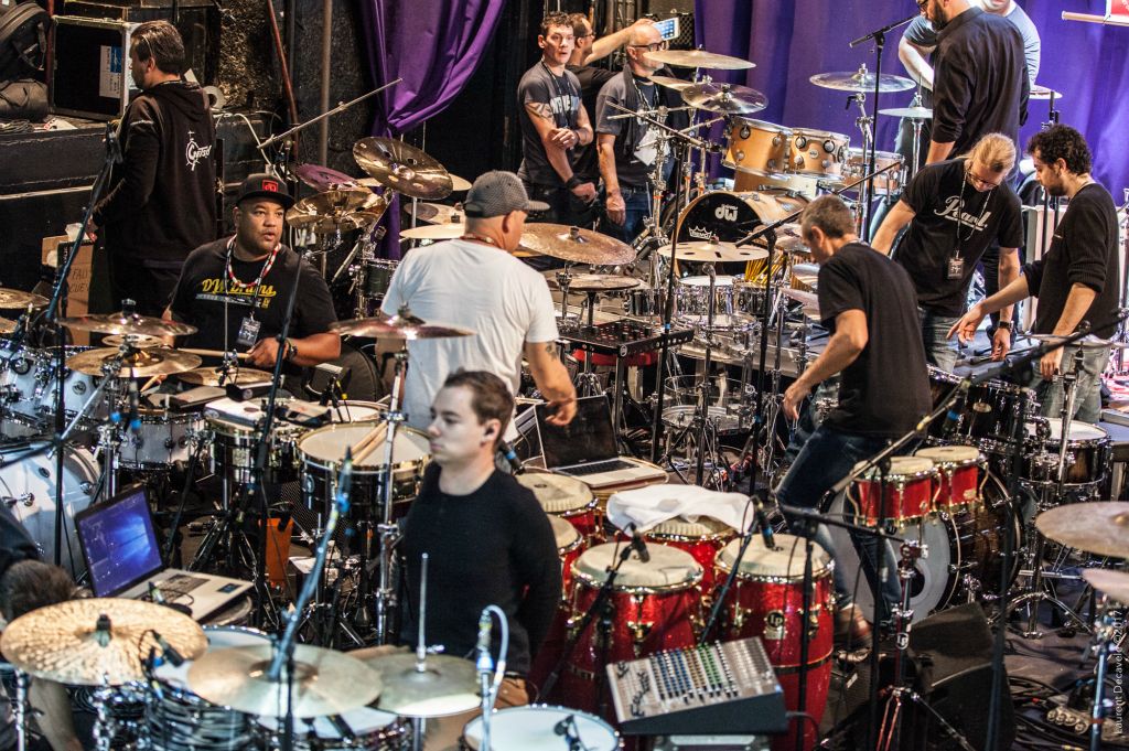 Belle ambiance sur scène malgré le stresse 