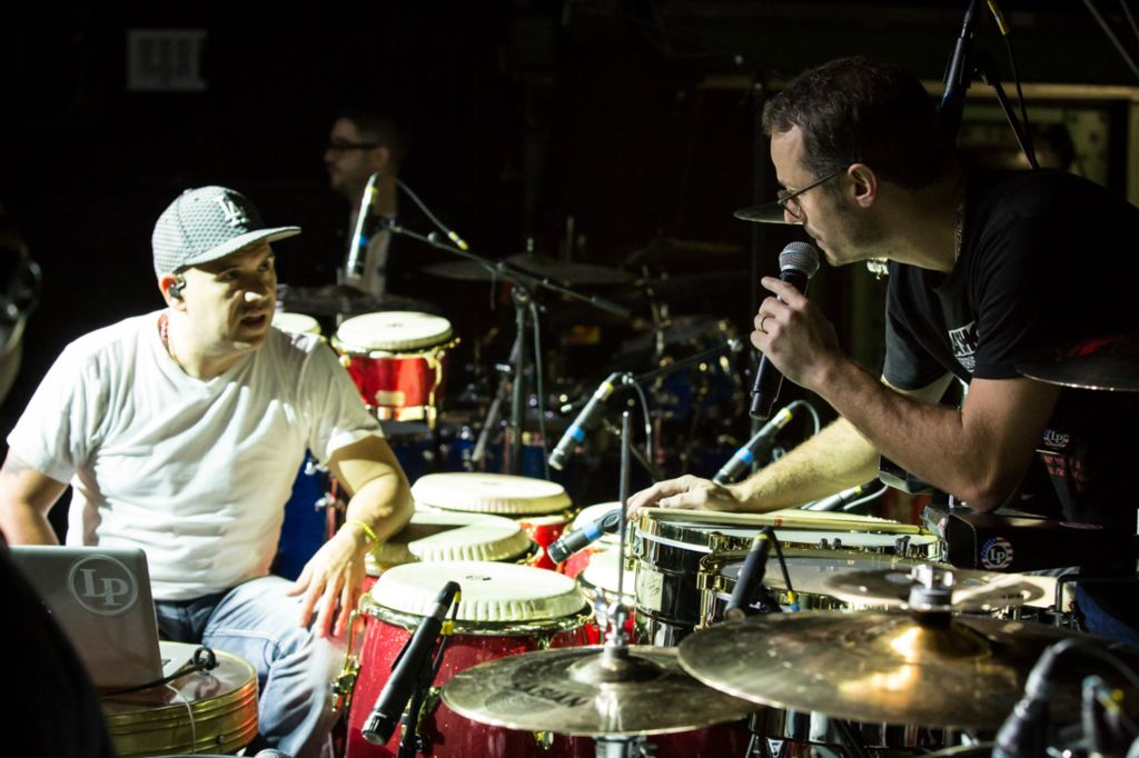 Fausto Cuevas et Thierry Lalite en grande discussion retour de ears...