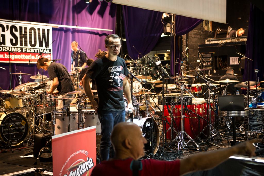 Thierry Lalite qui ne cache pas son stress et sa concentration.