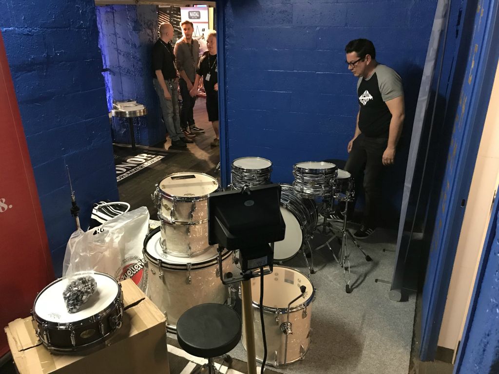 Guillaume Pornet en pleine installation