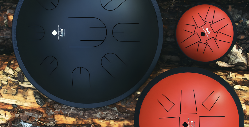 Photo qui représente trois modèles différents de tongue drum